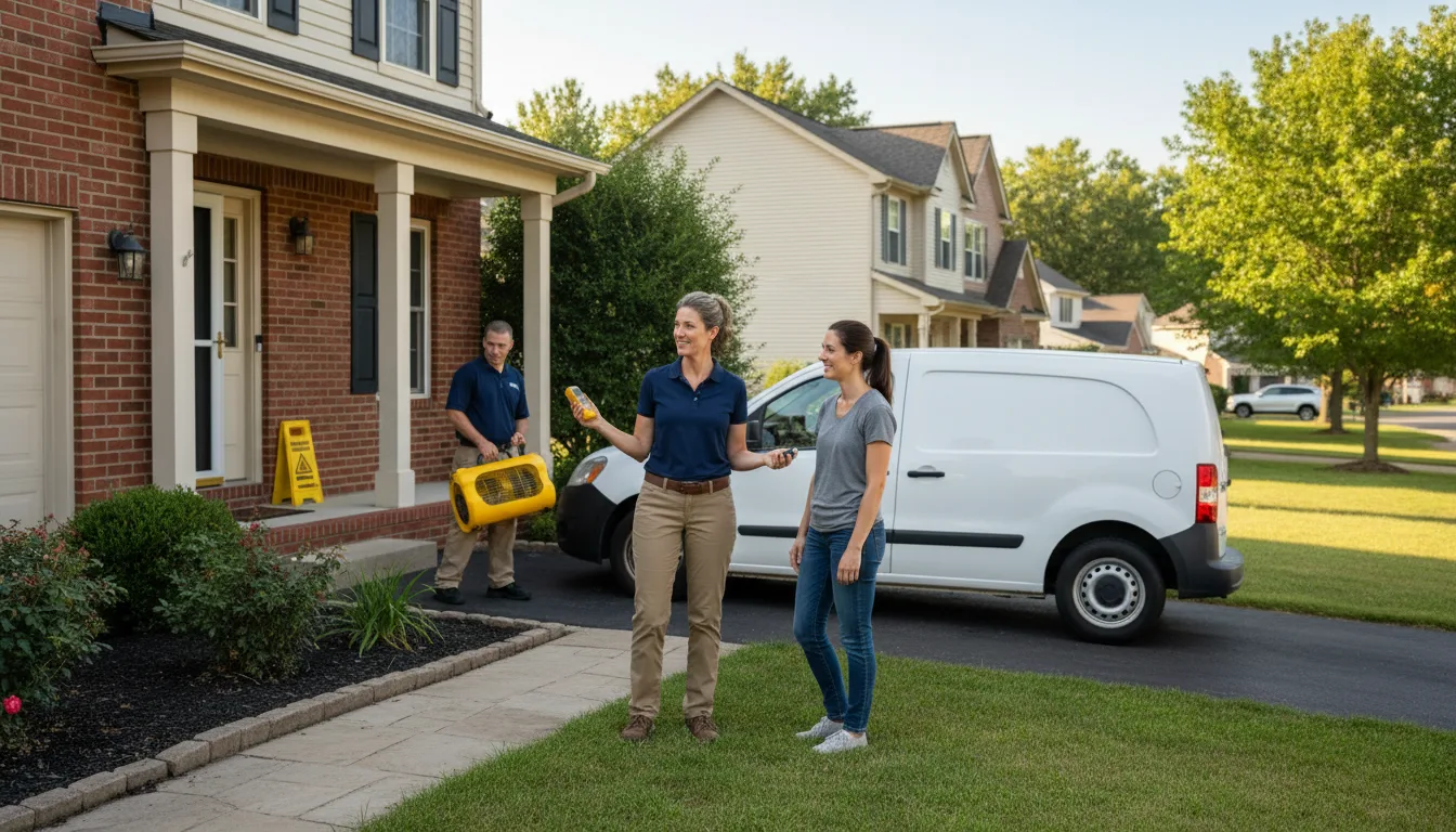 Water restoration image for Home Water Damage Repair in Midvale, OH